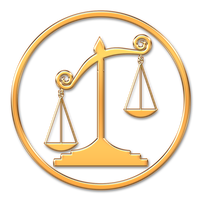 Image by Pete Linforth from Pixabay  golden legal scales transparent background